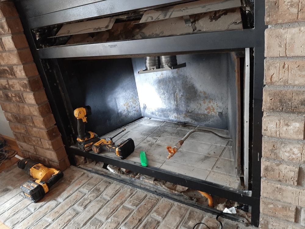 Chimney and fireplace service work