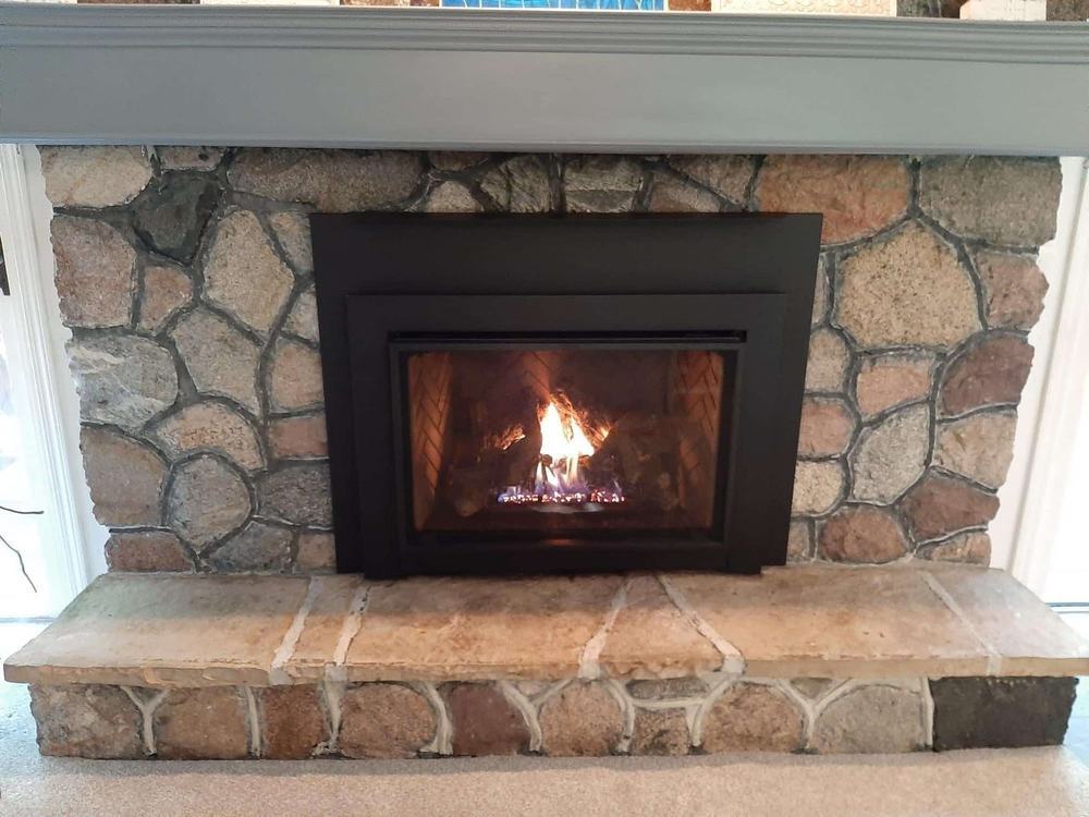 VanderWall Brothers fireplace and stone work