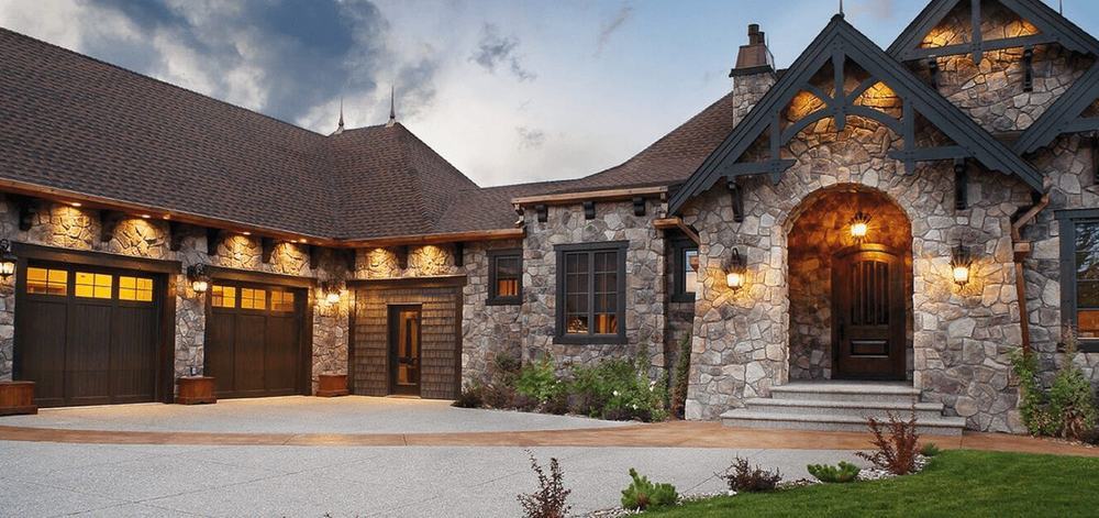 Stone and brick veneer