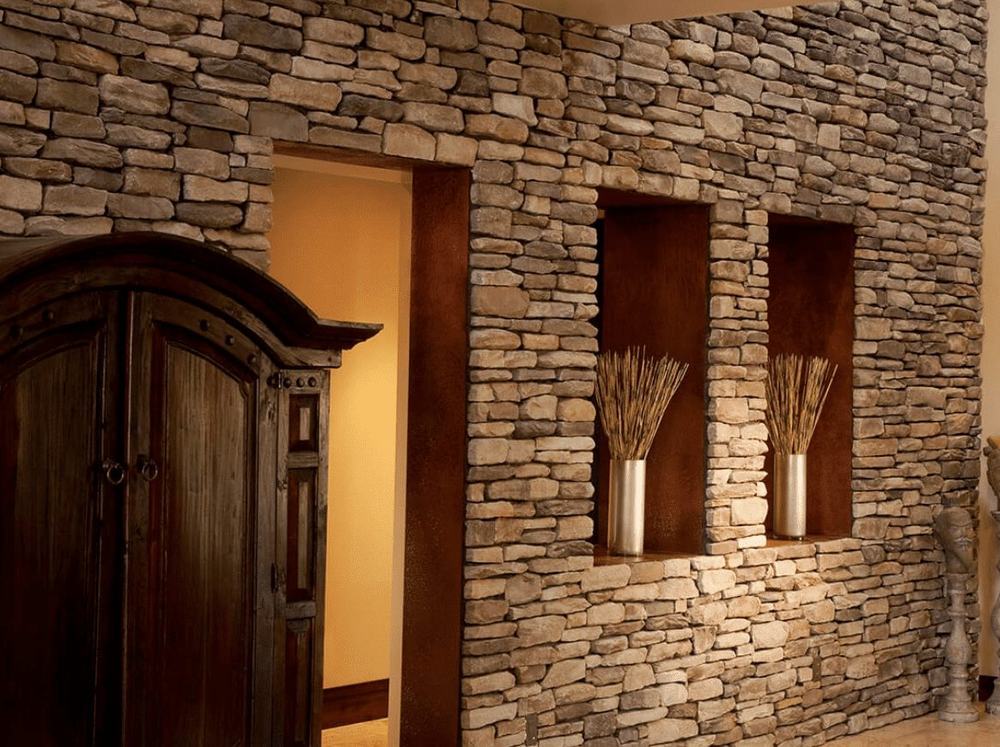 Stone and brick veneer