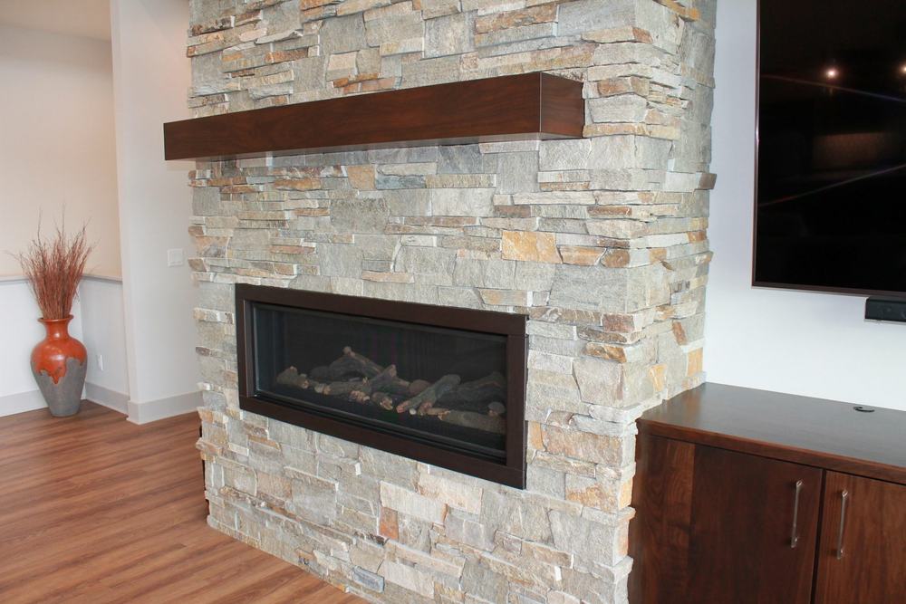 VanderWall Brothers fireplace and stone work