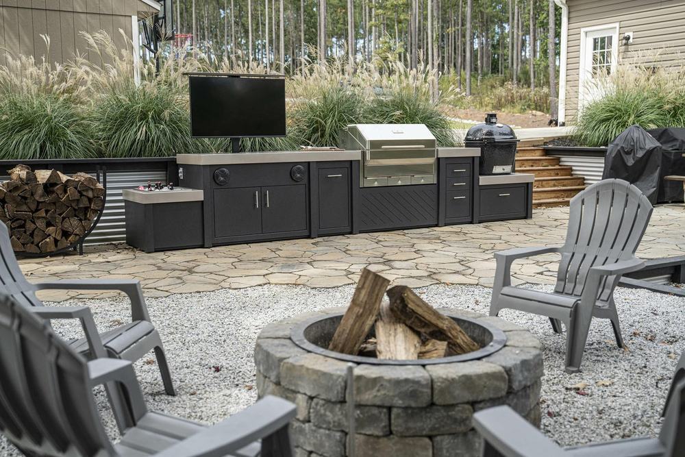 A fireplace