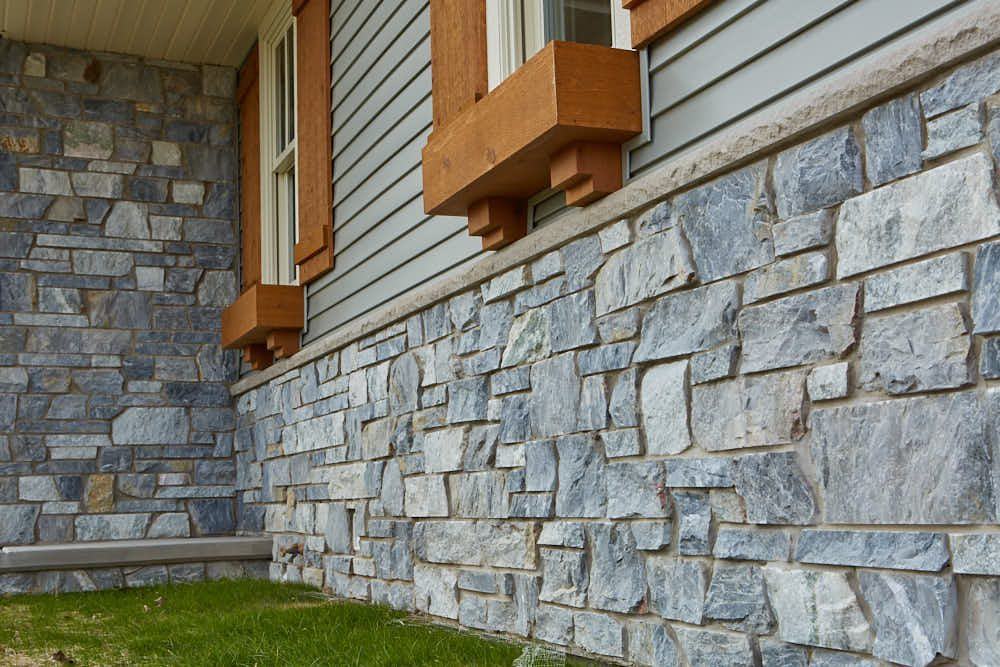 Stone and brick veneer