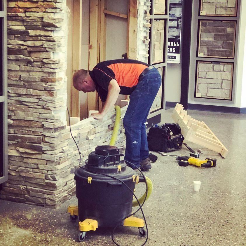 Chimney and fireplace service work