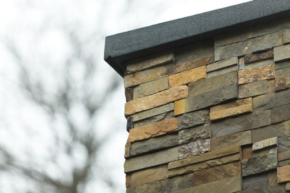 Stone and brick veneer