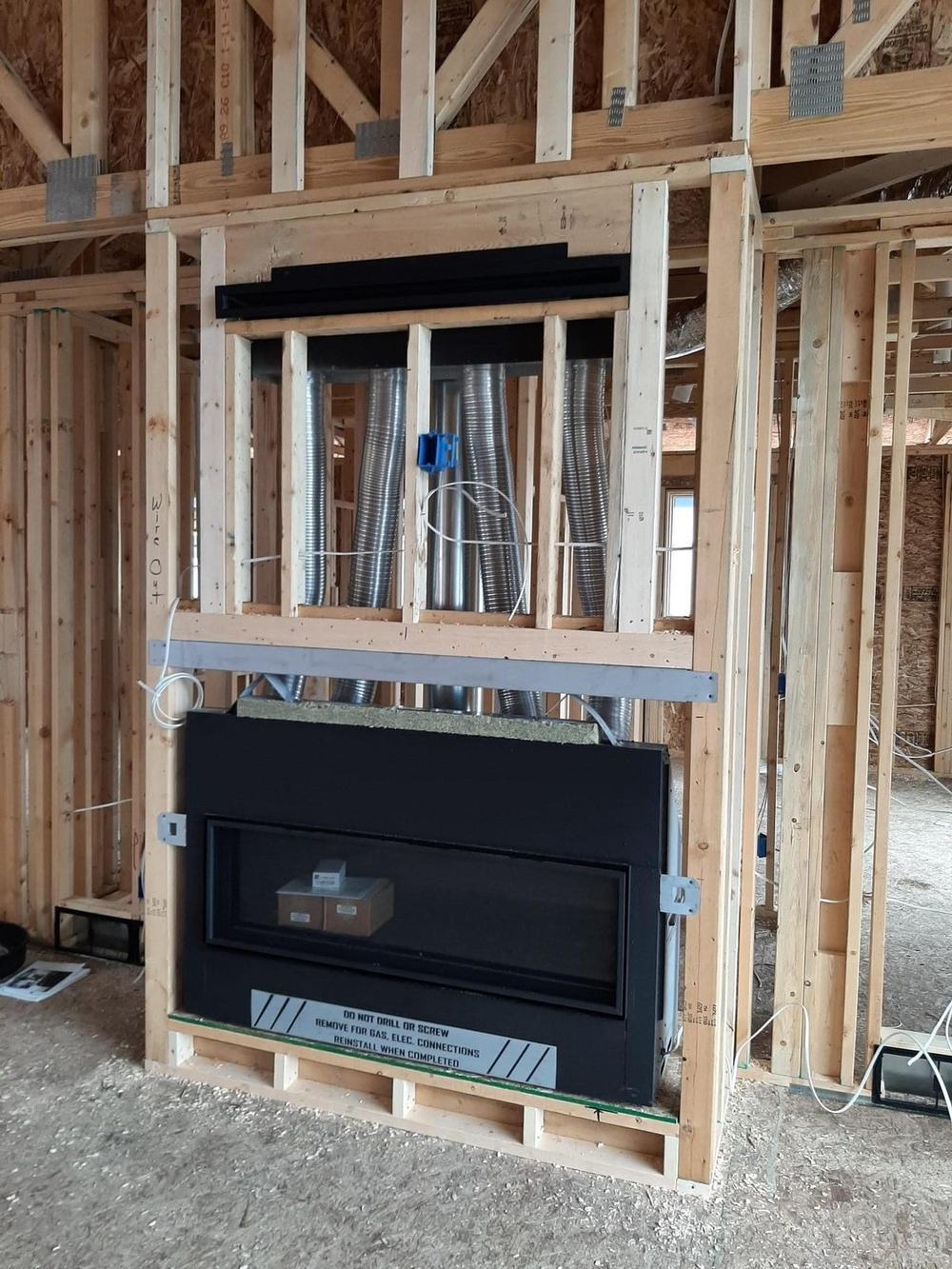 Chimney and fireplace service work