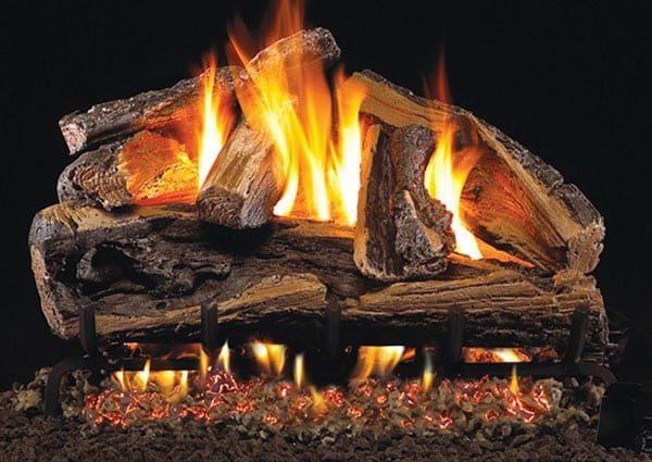 A fireplace