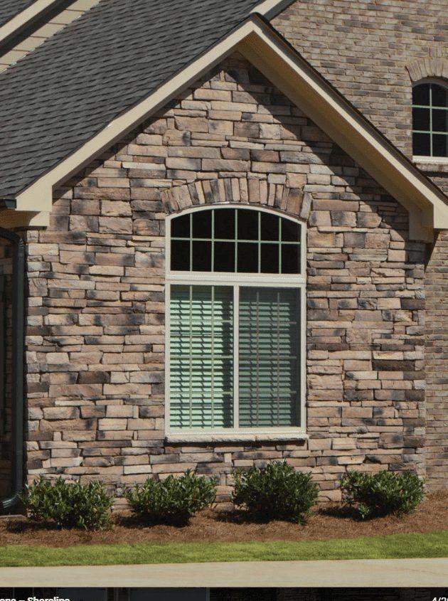Stone and brick veneer
