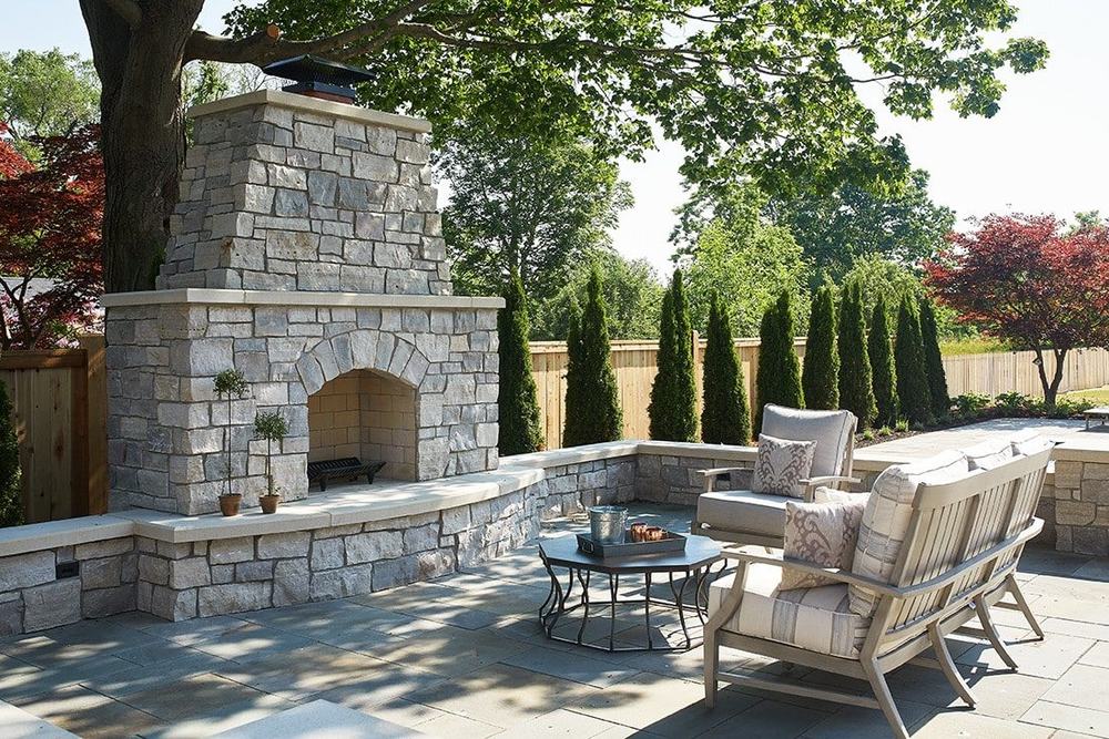 VanderWall Brothers fireplace and stone work
