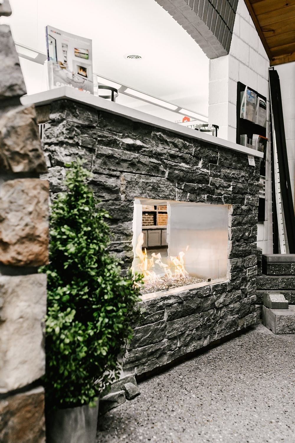 VanderWall Brothers fireplace and stone work
