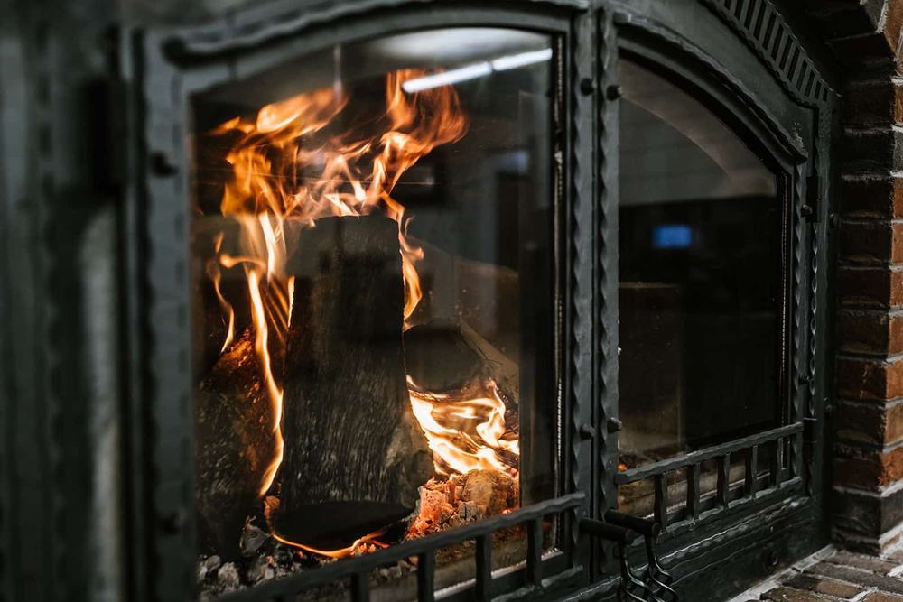 A fireplace