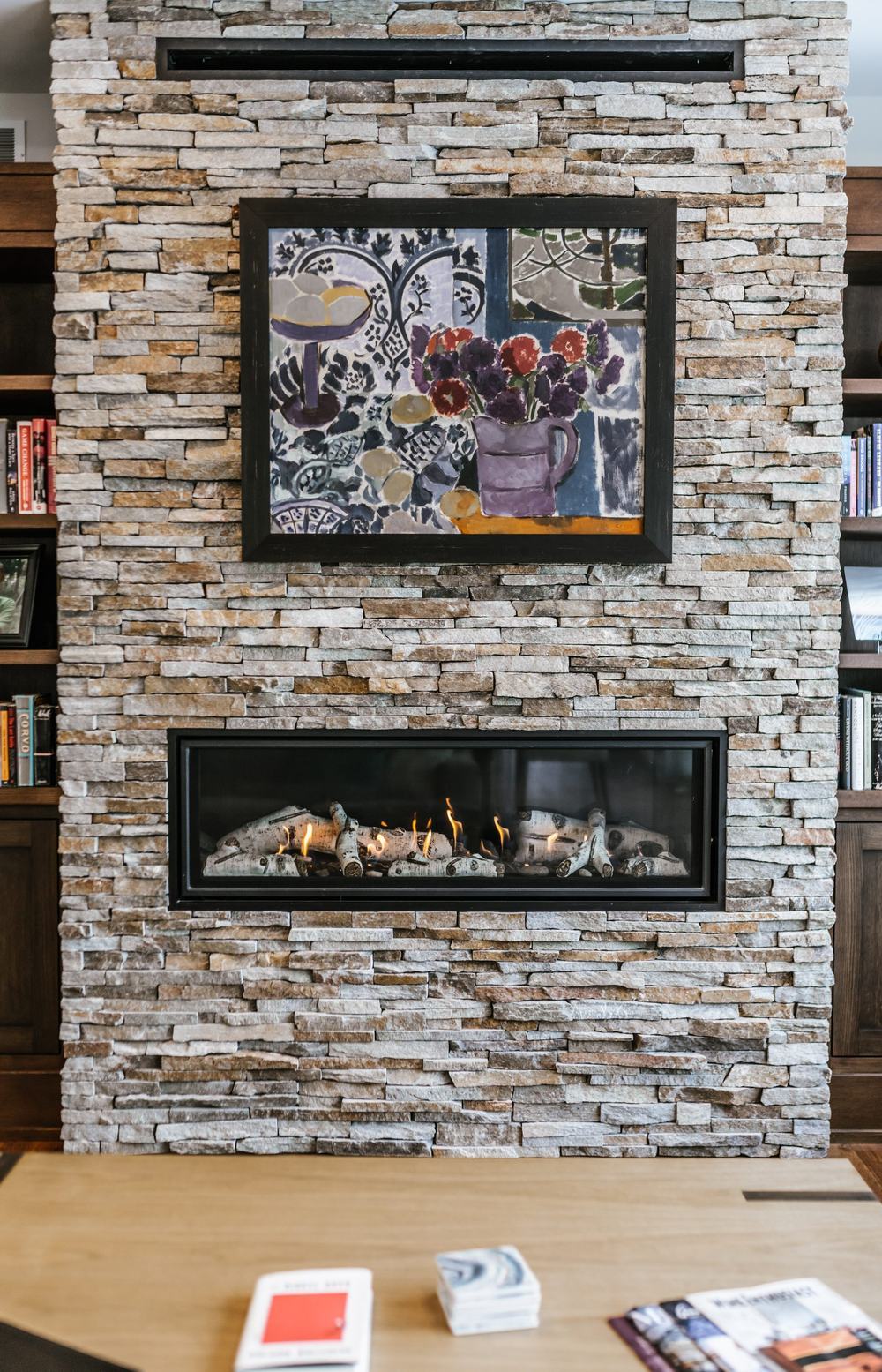 VanderWall Brothers fireplace and stone work