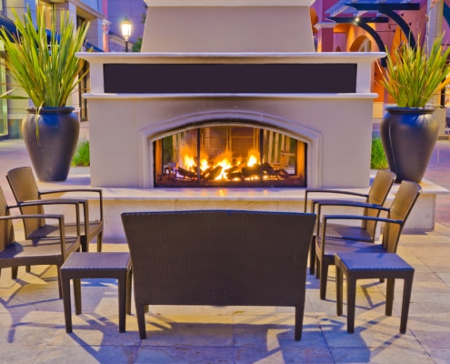 types of outdoor fireplaces